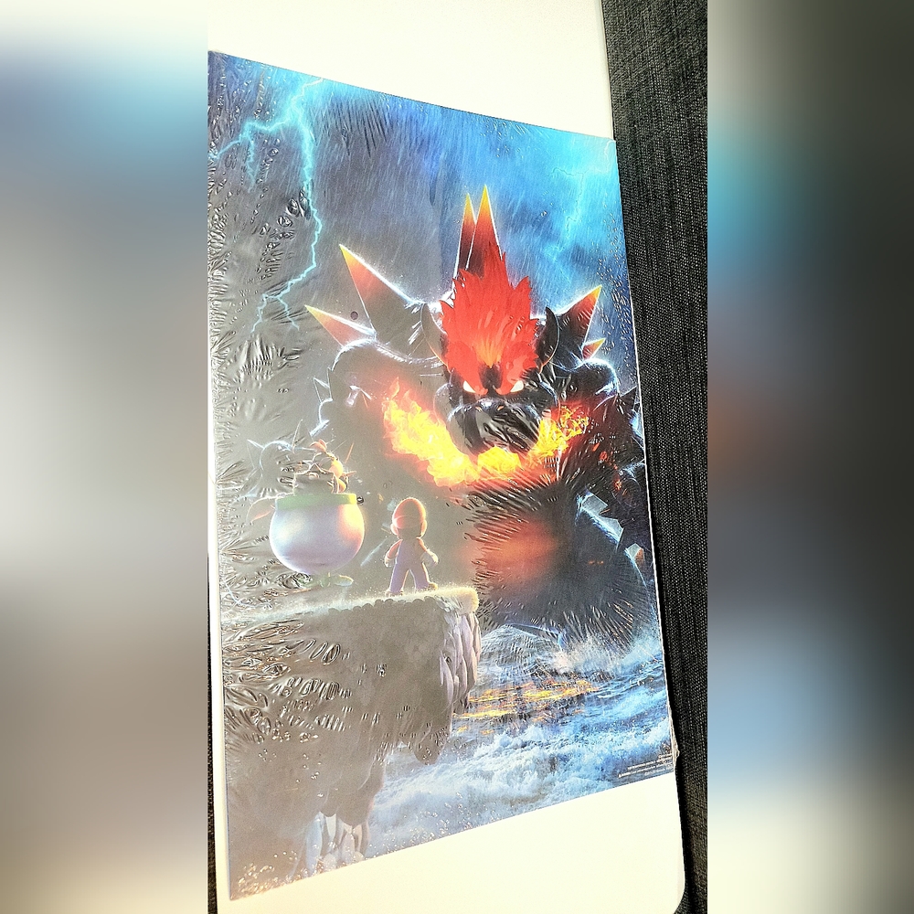Super Mario 3D Word Bowser's Fuy  GameStop Exclusive Collection Poster New!!